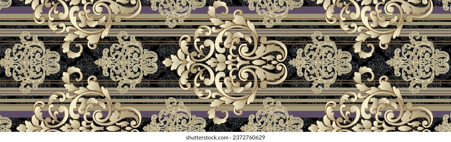 Patrón de diseño de hojas de cama de impresión textil