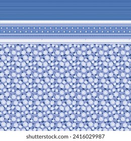 Textile Print Bed Sheet Design Pattern