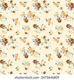 Textile Print Bed Sheet Design Pattern