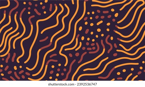 Textile print. Compound organic shapes. Abstract minimal line doodles print. Can be used as swatch for illustrator. Modern stylish texture with smooth natural maze. Seamless.