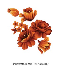 Textile Print Flower For Pattern, Wallpaper ,Fabric print ,rug , digital design