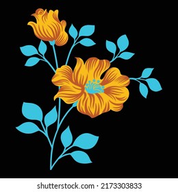 Textile Druckblume für Muster, Tapeten , Stoffdruck , Teppich , digitales Design