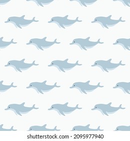 textile print wrapping paper design pattern seamless blue dolphin in the ocean wallpapers kods eps vector