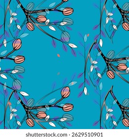 Textile repeat fabric artwork designs