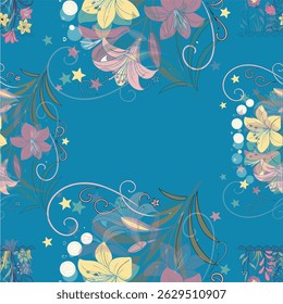 Textile repeat fabric artwork designs