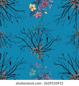 Textile repeat fabric artwork designs