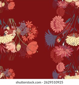 Textile repeat fabric artwork designs