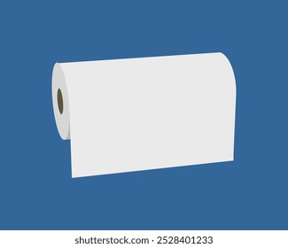 Textile roll vector icon. Paper tube illustration design for kitchen cleaning towel, carpet, scroll whatman, fabric.