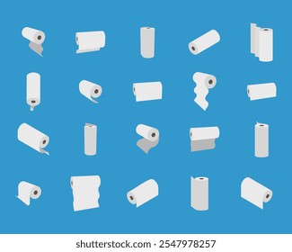 Textile roll vector icon. Paper tube illustration design for kitchen cleaning towel, carpet, scroll whatman, fabric.