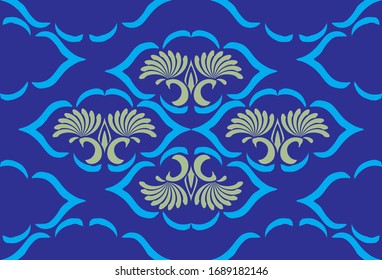 textile sari palav design vector