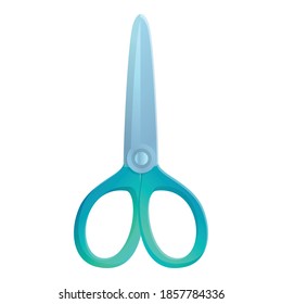 Textile scissors icon. Cartoon of textile scissors vector icon for web design isolated on white background