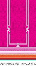 Textile screen print and digital print design motif pattern decorate hand made artwork illustration