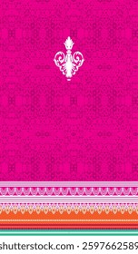 Textile screen print and digital print design motif pattern decorate hand made artwork illustration