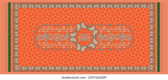 Textile screen print and digital print design motif pattern decorate hand made artwork illustration