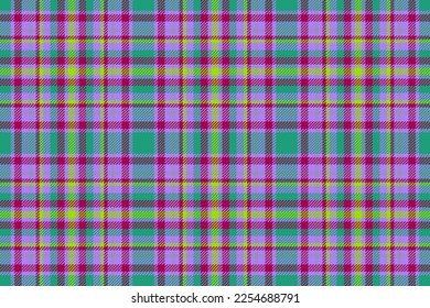 Textile seamless fabric. Plaid vector background. Texture tartan pattern check in pastel and green colors.