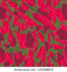 Textile seamless pattern with abstract shapes.