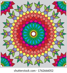 Textile seamless pattern design - Women Lawn suits pattern collection - ready to print vector 