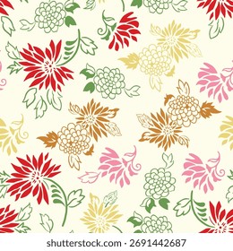 Textile seamless pattern for digital print graphic design