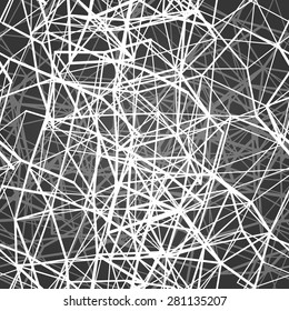 Textile seamless pattern of lines with white texture triangles