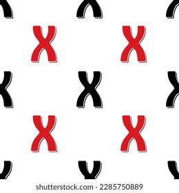Textile seamless pattern and wallpaper alphabet pattern