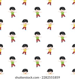 Textile seamless pattern and wallpaper ,Coloring child  pattern