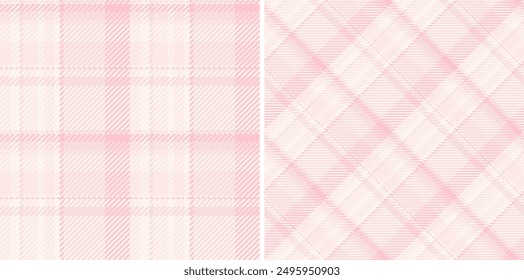 Textile seamless tartan of fabric check background with a plaid texture pattern vector. Set in popular colours in mens flannel shirt styles.