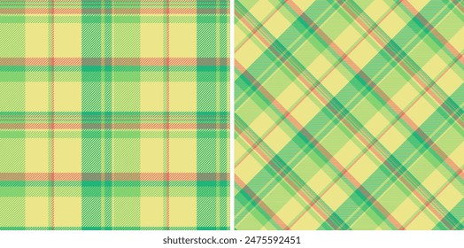 Textil textura sin costuras de patrón tartán a cuadros con un fondo de tela de Vector a cuadros. Conjunto en colores arcoiris para diseños de cortinas modernas de lujo sala de estar.