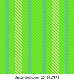 Textile seamless vertical of lines texture background with a pattern fabric vector stripe in green and cyan colors.