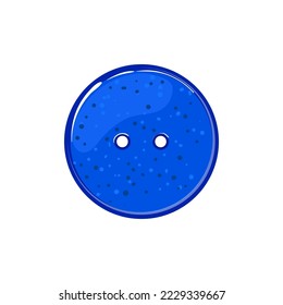 caricatura del botón de costura textil. signo del botón de costura textil. ilustración vectorial de símbolo aislado