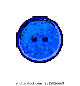 textile sewing button game pixel art retro vector. bit textile sewing button. old vintage illustration