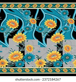 Textile Sharee graphic Pattern design