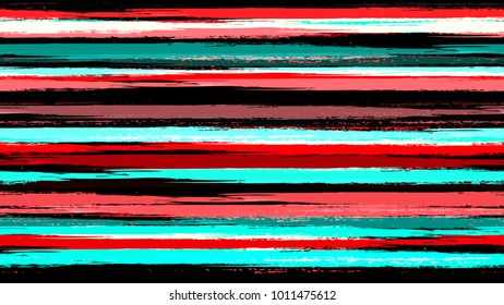 Textile Striped Vector Seamless Grunge Texture. Hand Drawn Fashion Seamless Pattern. Painted Watercolor Style Texture. Cloth, Linen, Textile Print Design Pattern.