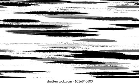 Textile Striped Vector Seamless Grunge Texture. Grungy Seamless Lines Pattern Design. Paint Watercolor Style Stripes. Packaging, Fabric Print Design Pattern.