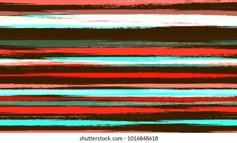 Textile Striped Vector Seamless Grunge Texture. Grungy Seamless Lines Pattern Design. Paint Watercolor Style Stripes. Cloth, Linen, Textile Print Design Pattern.