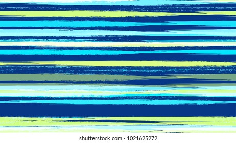 Textile Striped Vector Seamless Grunge Texture. Hand Painted Fashion Seamless Pattern. Painted Watercolor Style Texture. Cloth, Linen, Textile Print Design Background.