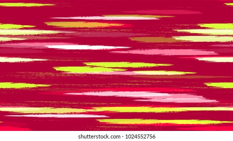 Textile Striped Vector Seamless Grunge Texture. Hand Drawn Fashion Seamless Pattern. Dyed Stripes in Watercolor Style. Packaging, Fabric Print Design Background.