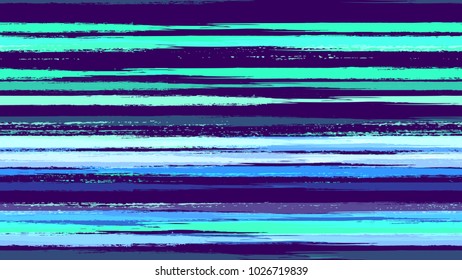 Textile Striped Vector Seamless Grunge Texture. Paintbrush Lines Seamless Pattern. Dyed Stripes in Watercolor Style. Cloth, Linen, Textile Print Design Background.