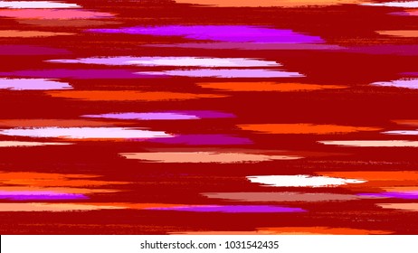 Textile Striped Vector Seamless Grunge Texture. Hand Painted Fashion Seamless Pattern. Paint Watercolor Style Stripes. Packaging, Fabric Print Design Pattern.