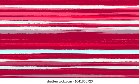Textile Striped Vector Seamless Grunge Texture. Grungy Seamless Lines Pattern Design. Painted Watercolor Style Texture. Advertising, Cover Print Design Pattern.