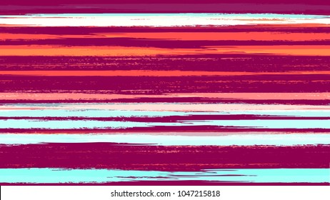 Textile Striped Vector Seamless Grunge Texture. Grungy Seamless Lines Pattern Design. Paint Watercolor Style Stripes. Cloth, Linen, Textile Print Design Background.