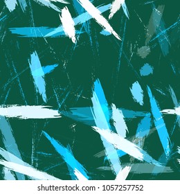 Textile Striped Vector Seamless Grunge Texture. Grungy Seamless Lines Pattern Design. Paint Watercolor Style Stripes. Packaging, Fabric Print Design Background.