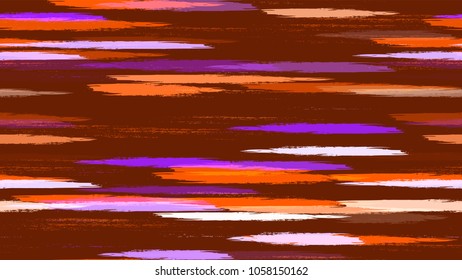 Textile Striped Vector Seamless Grunge Texture. Hand Painted Fashion Seamless Pattern. Painted Watercolor Style Texture. Fabric, Fashion Print Design Background.