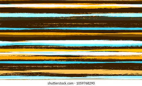 Textile Striped Vector Seamless Grunge Texture. Grungy Seamless Lines Pattern Design. Painted Watercolor Style Texture. Advertising, Cover Print Design Pattern.