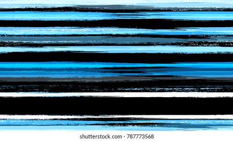 Textile Striped Vector Seamless Grunge Texture. Paintbrush Lines Seamless Pattern. Painted Watercolor Style Texture. Fabric, Fashion Print Design Background.