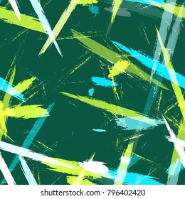 Textile Striped Vector Seamless Grunge Texture. Hand Painted Fashion Seamless Pattern. Dyed Stripes in Watercolor Style. Advertising, Cover Print Design Pattern.
