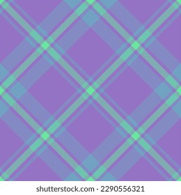 Textile tartan background. Pattern plaid check. Vector texture seamless fabric in blue and purple colors.
