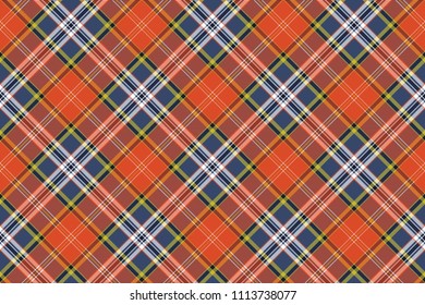 Textile tartan plaid texture seamless pattern. Vector illustration.