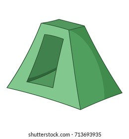 Textile tent icon. Cartoon illustration of textile tent vector icon for web