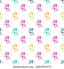 Textile Textural seamless pattern and wallpaper of numbers pattern