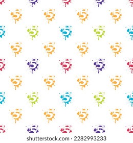 Textile Textural seamless pattern and wallpaper of numbers pattern